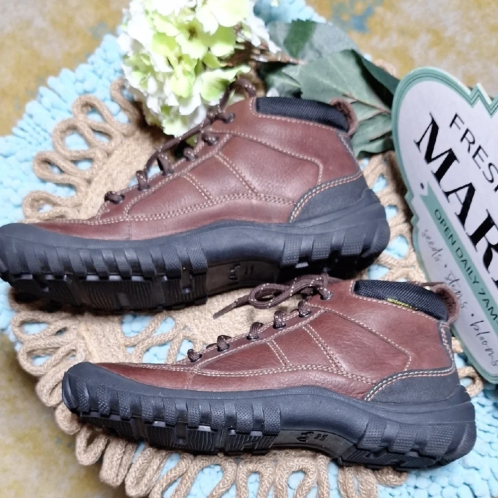 Men's Brown Leather Clarks Shoes